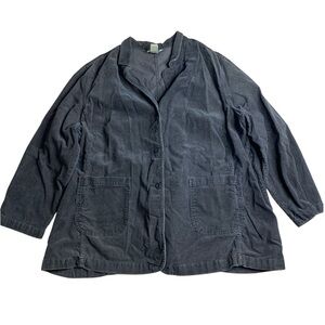 VINTAGE Cotton Ginny Plus Brown Corduroy Blazer Jacket - L/G